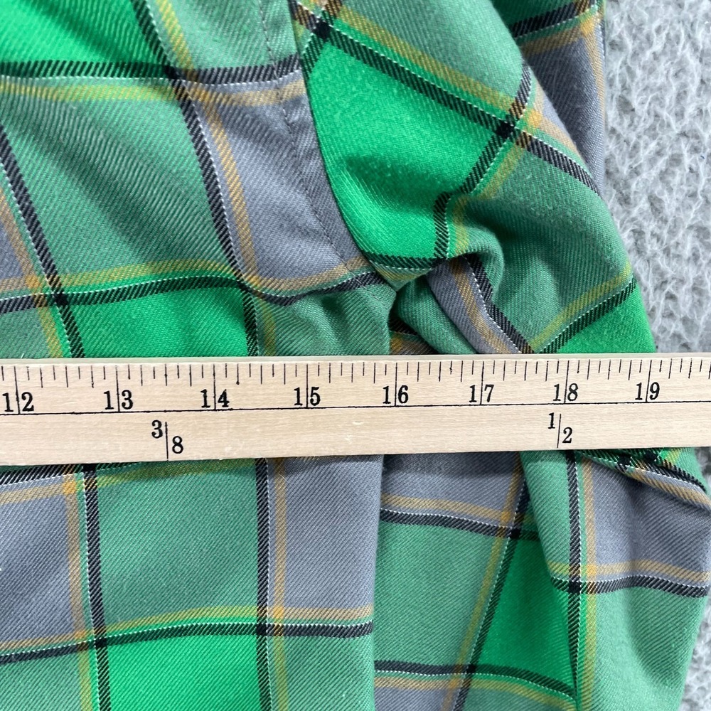 Dixxon Flannel Company Shirt Womens S Plaid Green Gray The Auld Pub Long Sleeve - Picture 11 of 15